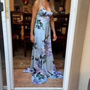 Show Me Your MuMu Godshaw Goddess Gown Floral Dress